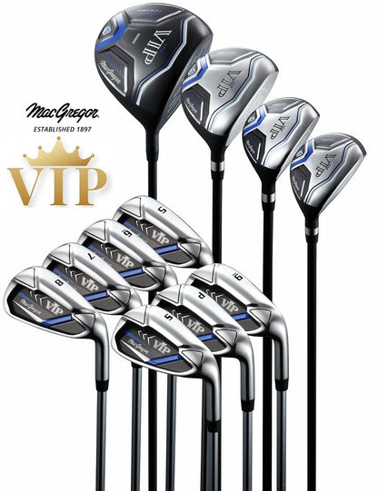 - MacGregor VIP Mens 12 Piece | All Graphite Complete Golf Set & Principle Cart Golf Bag -