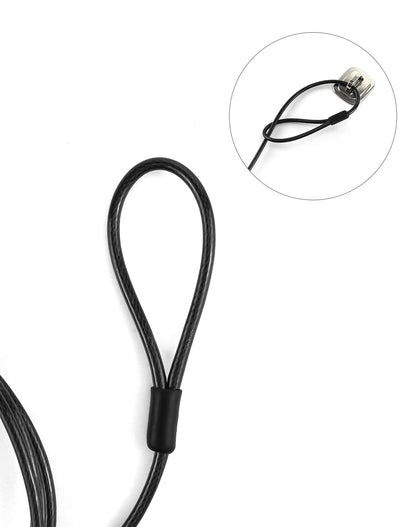 - QWORK® Laptop Lock | T-Bar Locking Mechanism | 4 Digit Password Protection -