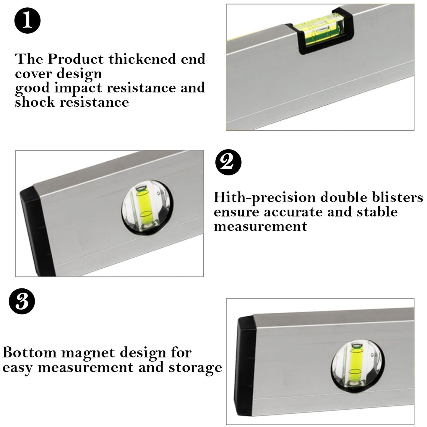 - Spirit Level Sets Lightweight | 3 Pcs High Accuracy Spirit Level -