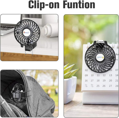 - VersionTech Hand Held Fan,Portable Handheld USB Rechargeable Fans with 3 Speeds -