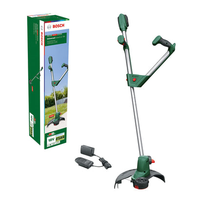 Bosch Home and Garden Cordless Grass Trimmer UniversalGrassCut 18V-260 (1x Battery, 18 Volt System, Cutting Diameter: 26 cm, Adjustable Handles, in Carton Packaging)