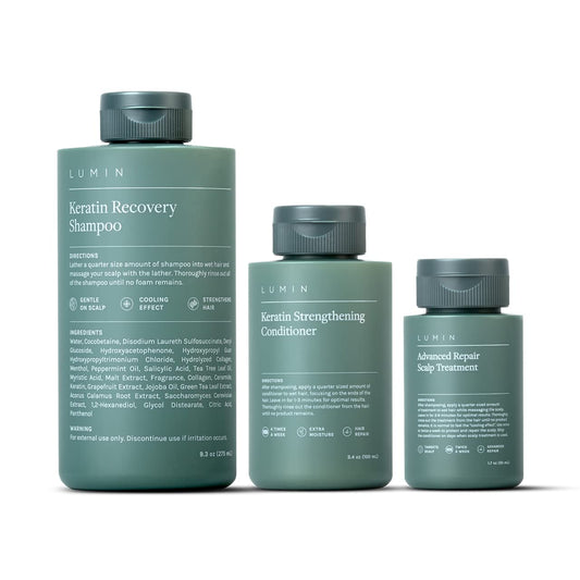 - Lumin Men's - Scalp Recovery Set | Haircare Recovery Shampoo -