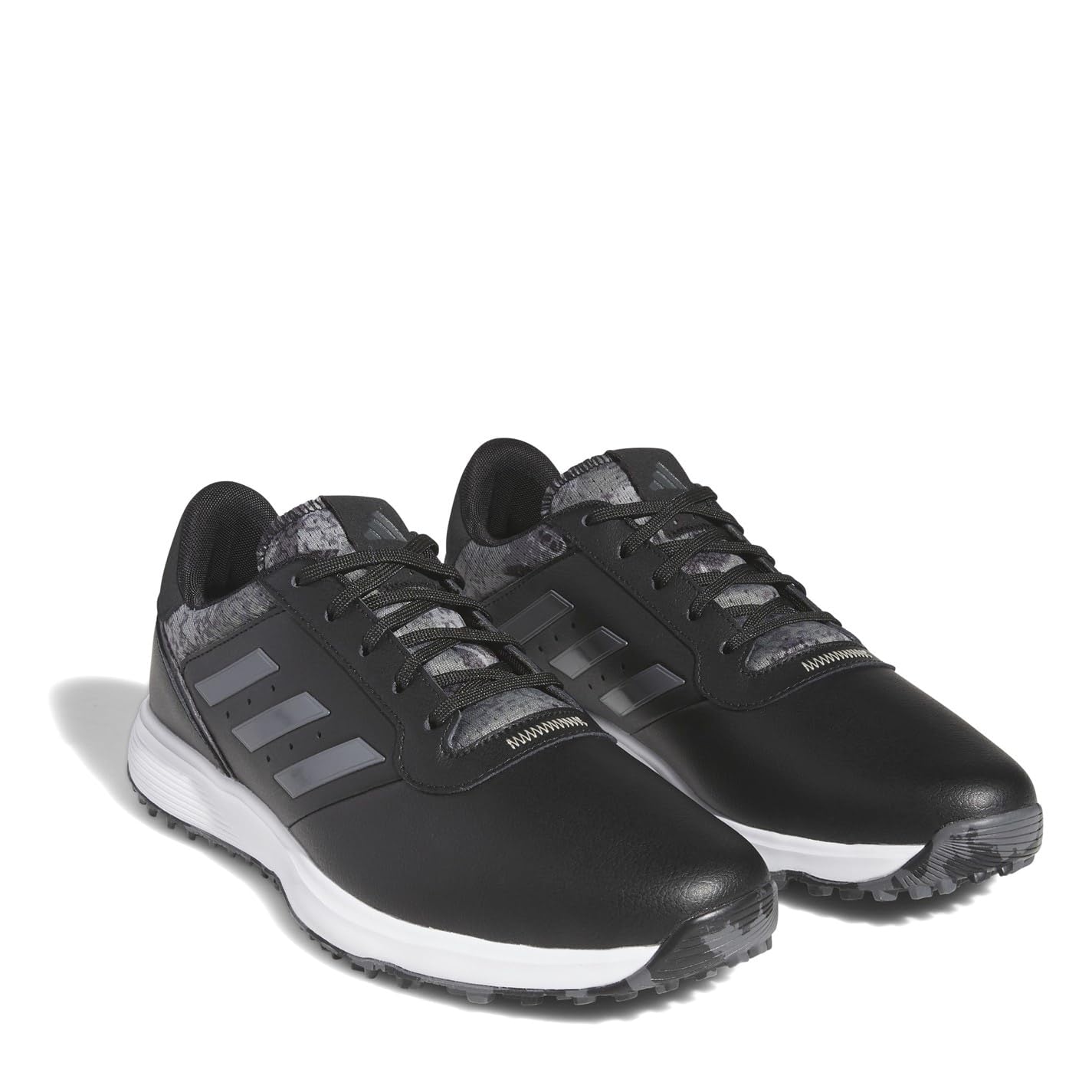 adidas Mens S2G SL Golf Shoes Black/Grey/Silv 8