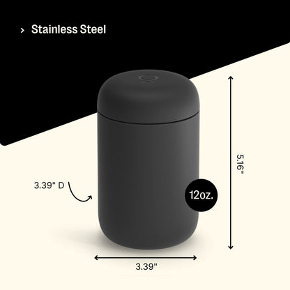 - Fellow Carter Move Travel Mug | Wide Mouth Vacuum | Insulated Stainless Steel Coffee and Tea Tumbler with Ceramic Interior -