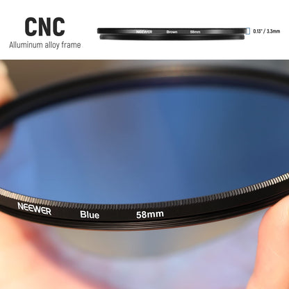 - Neewer 9PCS Full Color Lens Filter Set | 58mm Resin Lens Filters -