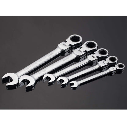 - Qnkaa Ratchet Spanner Set | 12pcs Metric Flexible Combination Wrench-