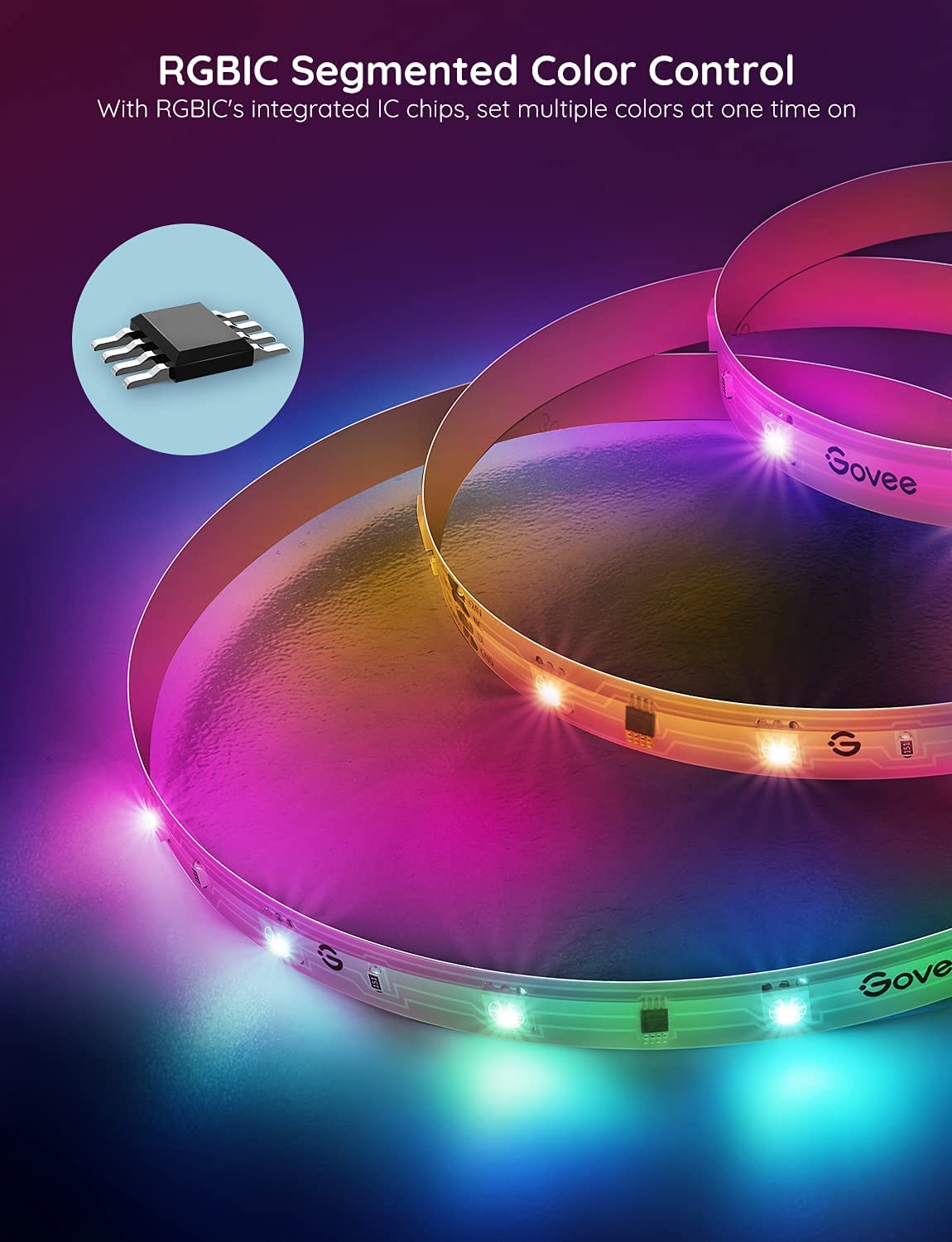 - Govee RGBIC LED Light | 5m | Alexa and Google Assistant -