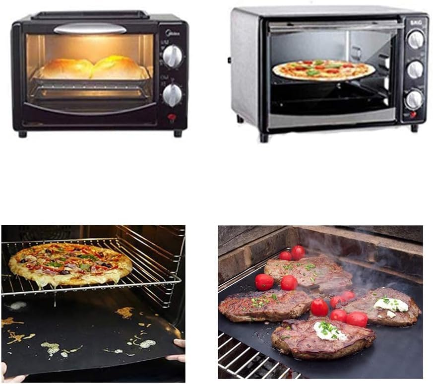 - GQC BBQ Mats | Set of 6 BBQ Grill Mats | Nonstick Reusable Barbecue Baking Mat -