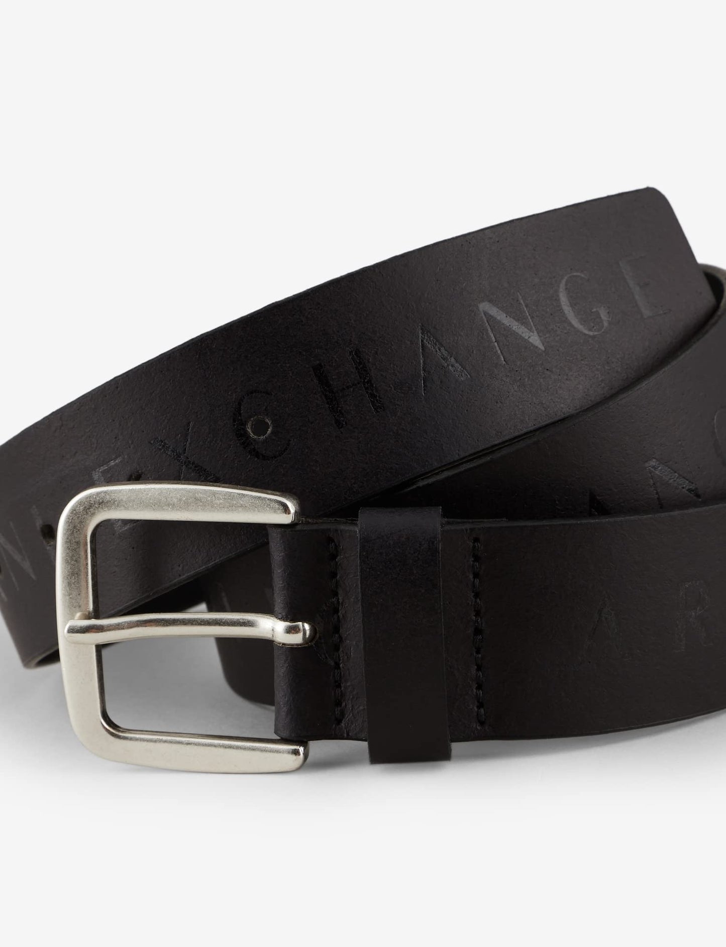 Armani Exchange Men's Logo Print Belt, Black, 36