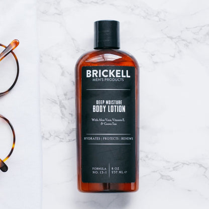 Brickell Men's Deep Moisture Body Lotion for Men, Natural and Organic Protects and Hydrates Dry Skin, 237 ml, Scented…