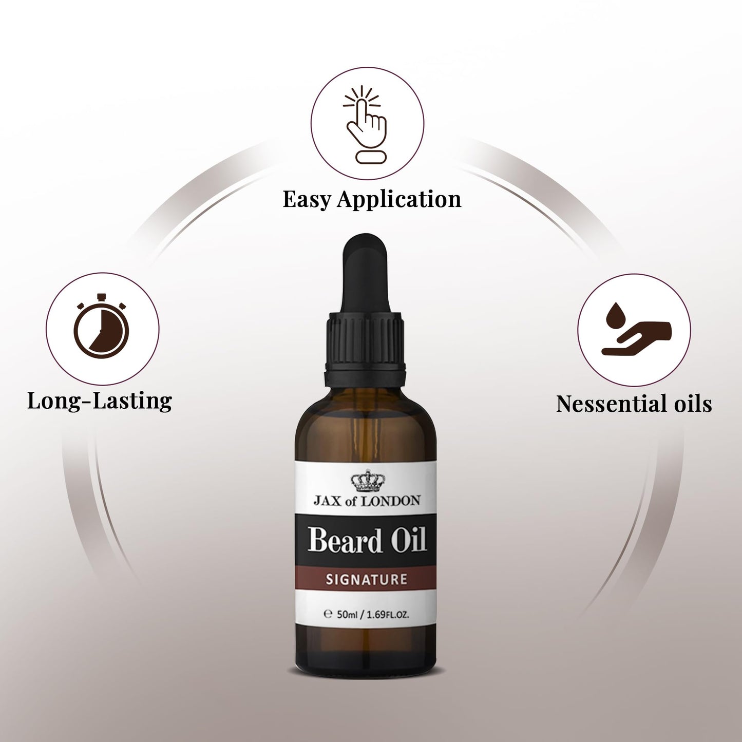 - Jax of London Signature Beard Oil for Men | 50ml -