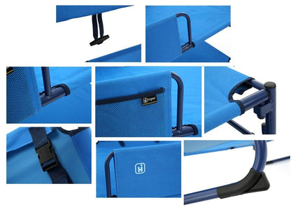 - Hi-Gear Duo Bunk Beds | 2 People | Portable | Folding | Collapsible | Steel Frame -