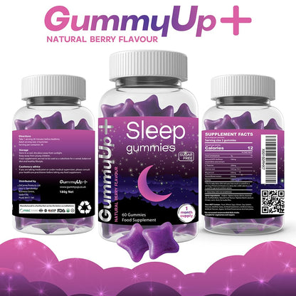 - Sugar Free Sleep Gummies x 60 | with Griffonia Seed Extract | Natural Berry Flavoured -