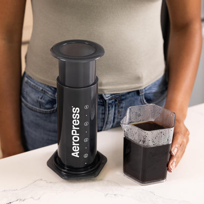 AeroPress XL Coffee Press – 3 in 1 brew method combines French Press, Pourover, Espresso. Full bodied, smooth coffee without grit or bitterness.