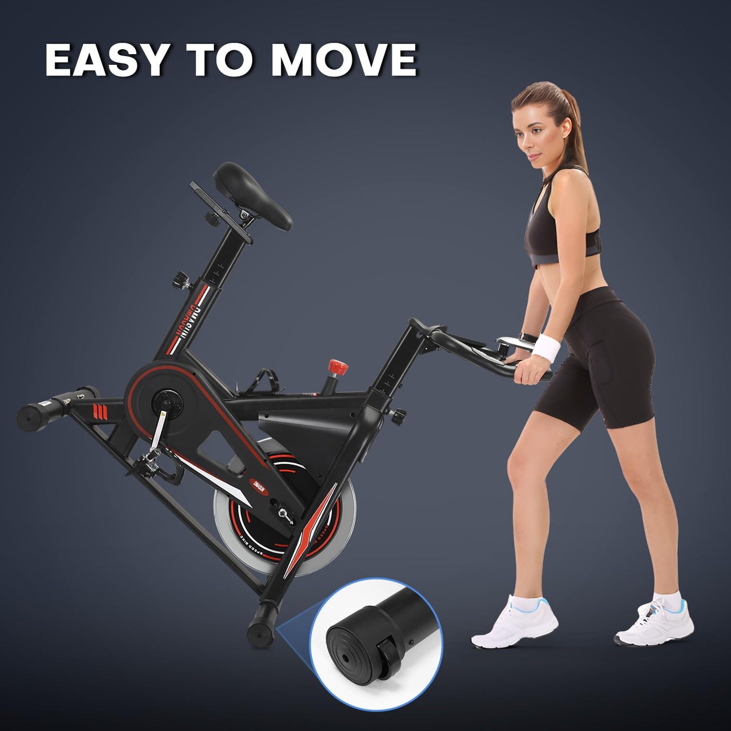 - DMASUN Indoor Exercise Bikes For Home Gym | Use with LCD Display -