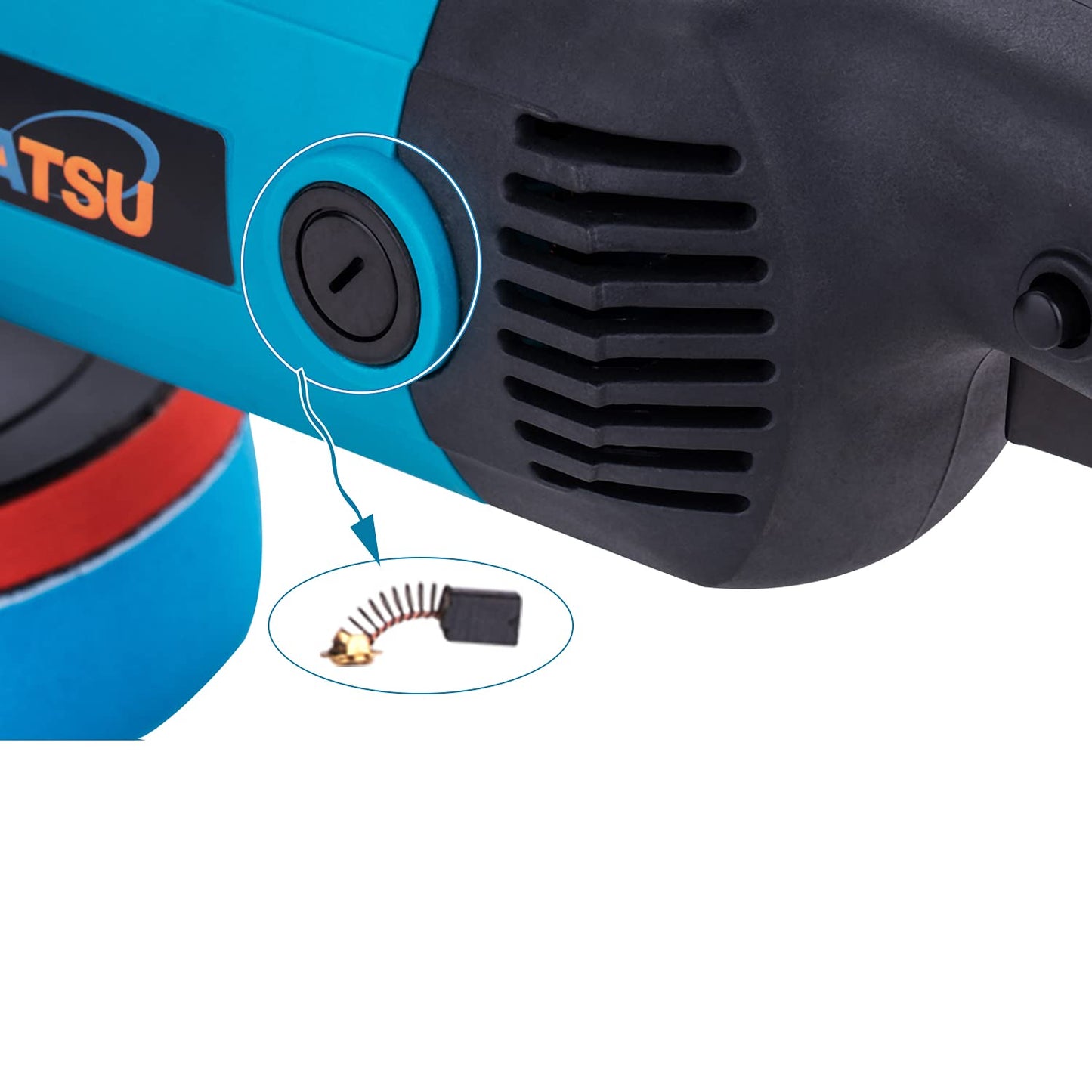 - KATSU Electric Car Polisher | 1200W | 50mm 180mm Electric Buffer Polishing Waxing Machine -