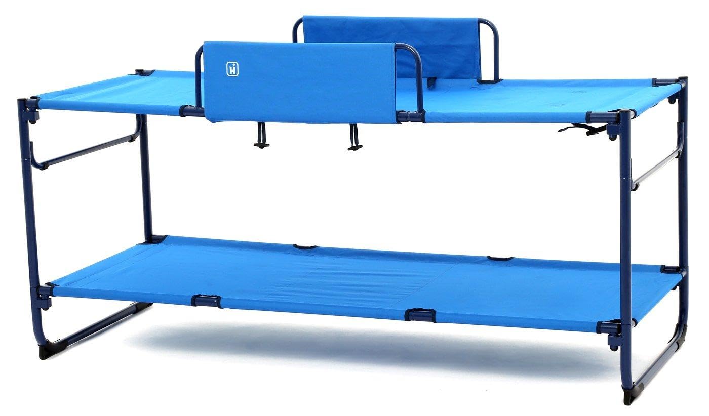 - Hi-Gear Duo Bunk Beds | 2 People | Portable | Folding | Collapsible | Steel Frame -