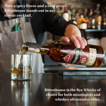 - Rittenhouse Straight Rye Whisky | Bottled-In-Bond | 70cl | 50% ABV -