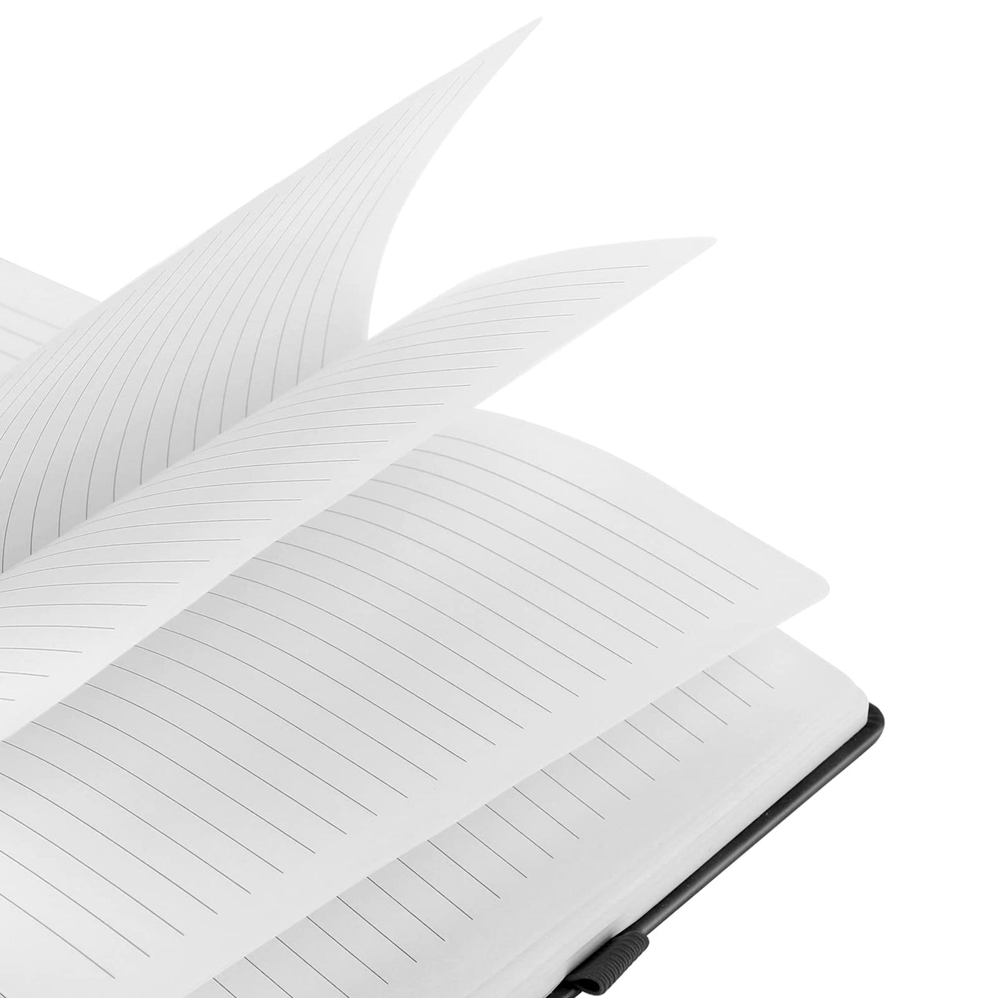 A5 Notebook, Journal Note Pad Hardback Journal Notebook A5 Notepad Composition Notebooks PU Leather Notebook for Office School Home Business Writing & Note Taking 200 Pages (100 Sheets)-Black