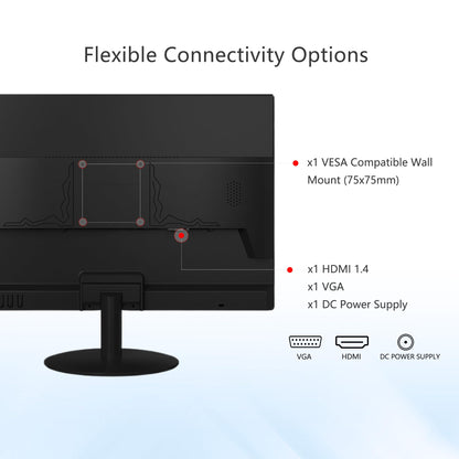 - SKitphrati 20 Inch PC Monitor | 1600x900 | 75Hz 5MS HDMI Monitor LED Monitor -
