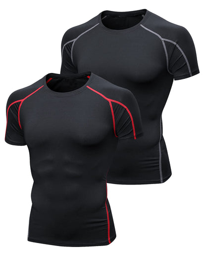 - Niksa 2 Pack Short Sleeve Sports T-Shirts | Workout Gym Clothes for Men -