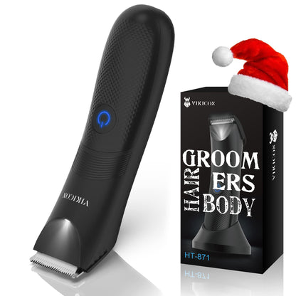 - VIKICON Balls Trimmer Men, Pubic & Body Hair Trimmer Men, IPX7 Waterproof -