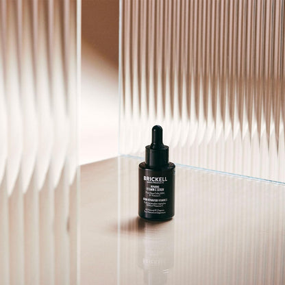Brickell Men's Anti Aging Vitamin C Serum For Face, Repairing Night Face Serum for Men, Natural and Organic Hyaluronic Acid Serum For Face to Diminish Wrinkles and Reduce Redness, 30ml, Unscented