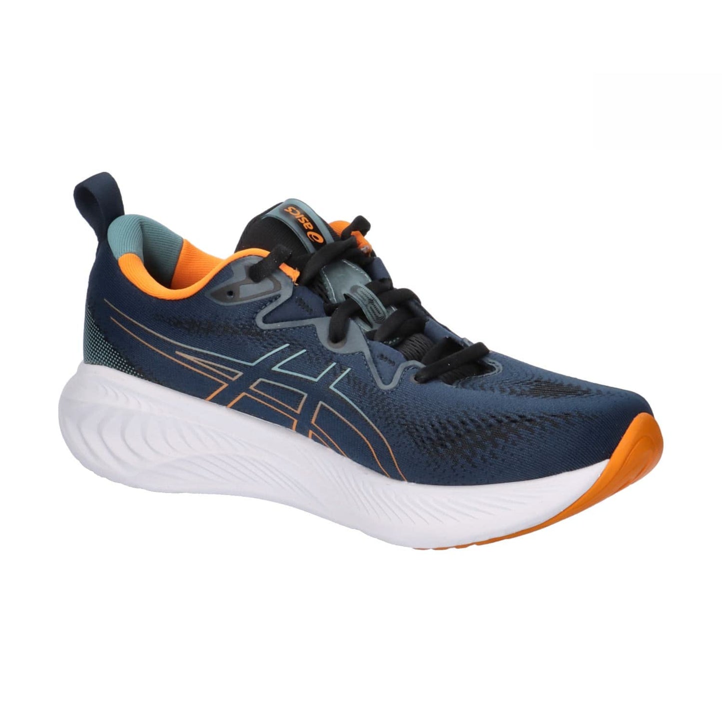 ASICS Cumulus 25 Man Running Shoes Blue Orange