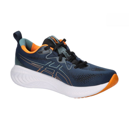 ASICS Cumulus 25 Man Running Shoes Blue Orange