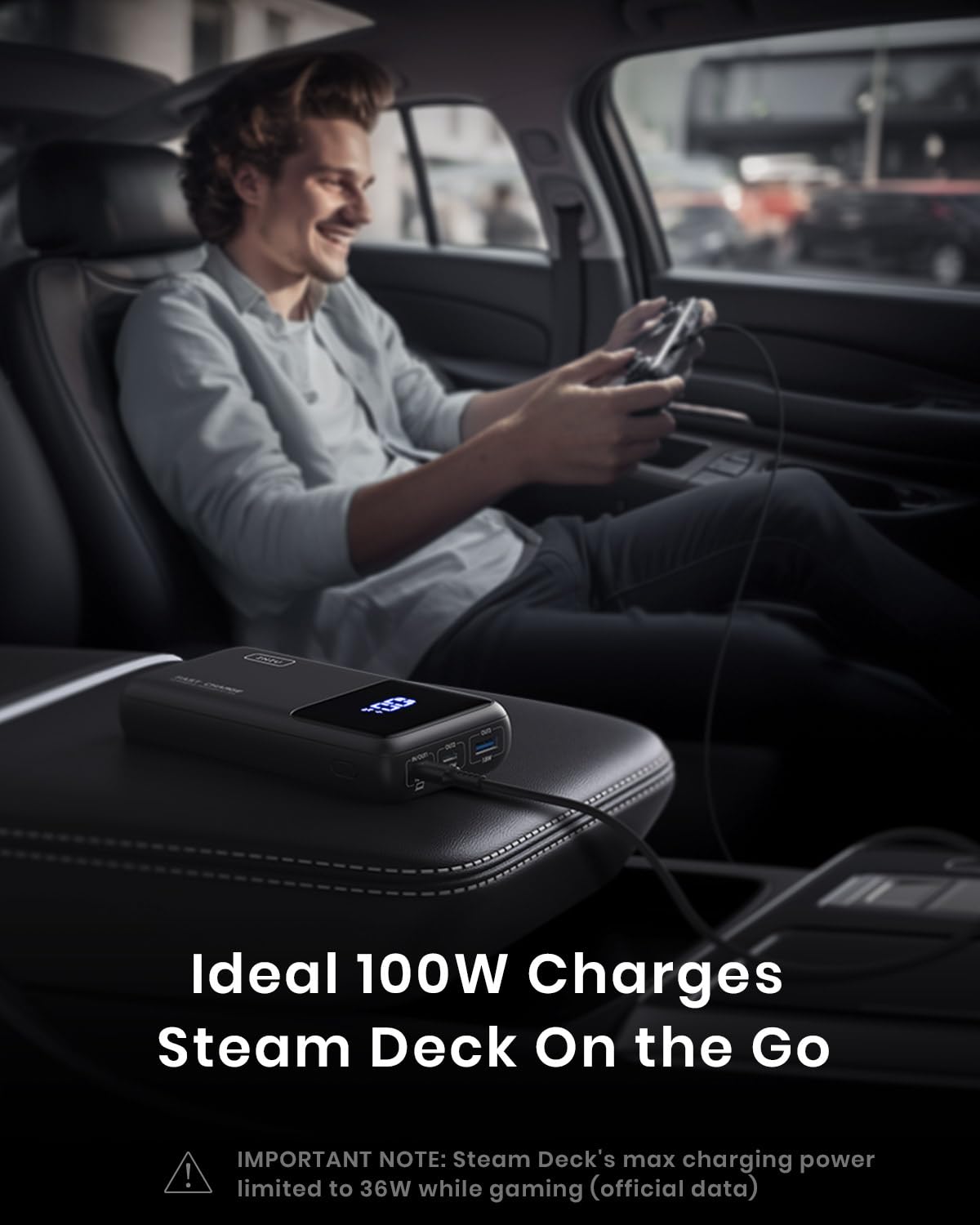 - INIU Power Bank | 100W 25000mAh Portable Charger | Fast Charging USB C Input & Output -