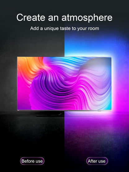 - KANTUTOE TV LED Lights | 3m LED Lights For TV | Music Sync Bluetooth APP Control -