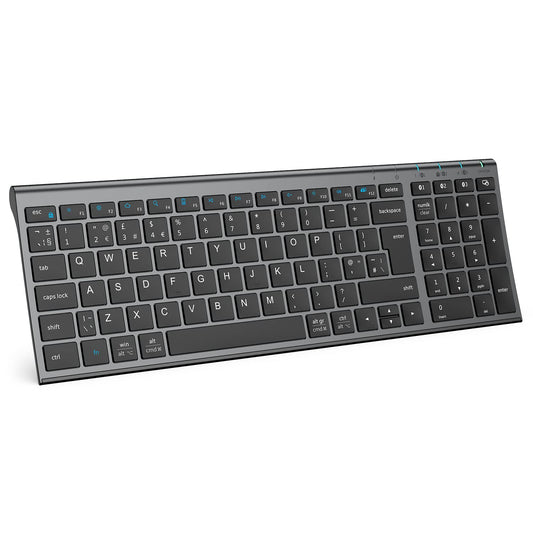 - iClever Wireless Keyboard | Bluetooth Keyboard | Stable Connection to Multi Devices -