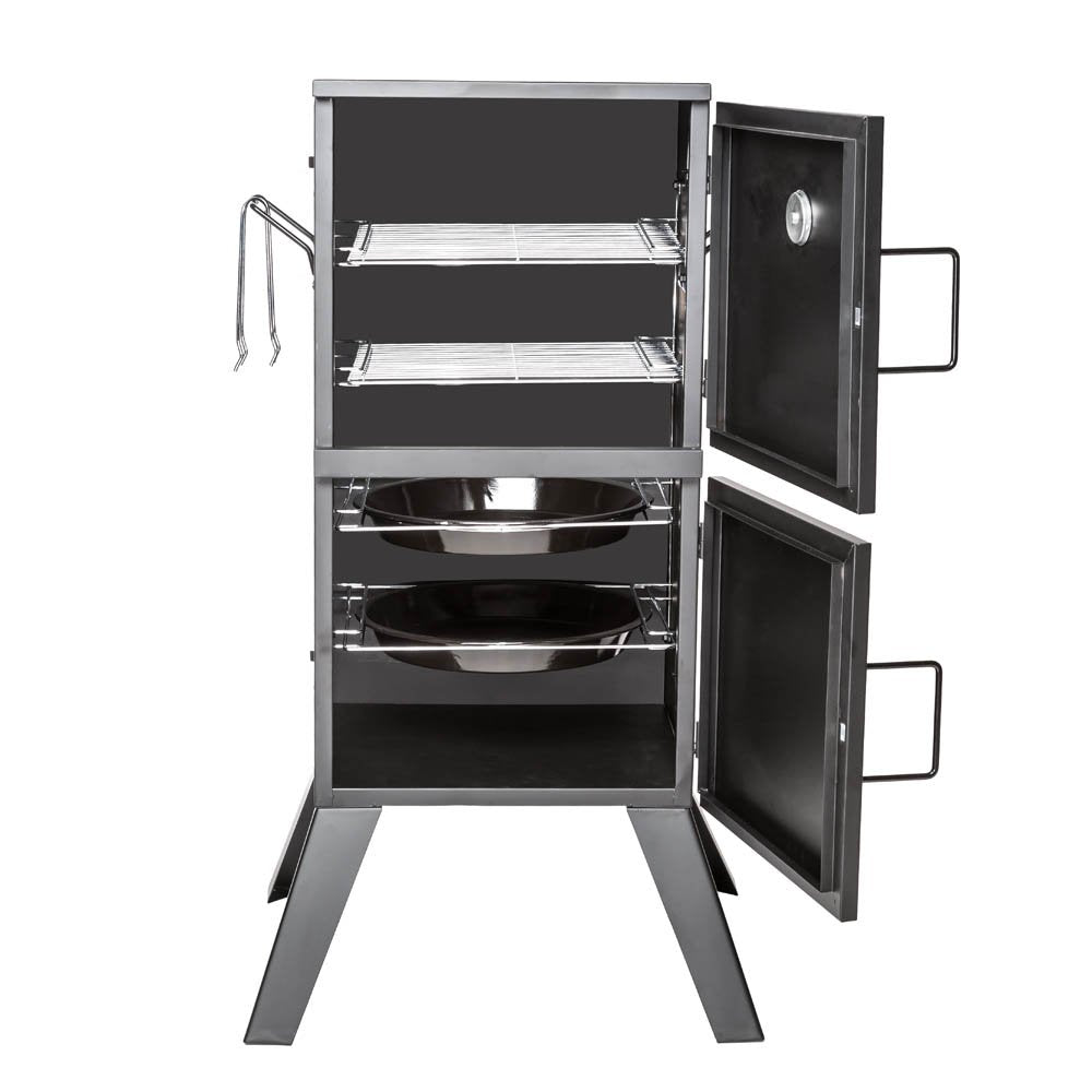 - TecTake BBQ | Charcoal barbecue smoker | Heat indicator -