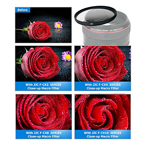 - JJC 58mm Close-Up Macro Filter Kit | (+2, 4, 8, 10) | Filter Pouch -