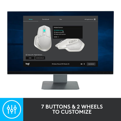 - Logitech MX Master 2S Bluetooth Edition Wireless Mouse | Multi-Surface | Hyper-Fast Scrolling -