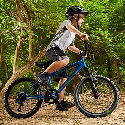 - Huffy Stone Mountain Bike | 20 Inch Wheel | 6 Speed | Metallic Blue 6-9yrs -