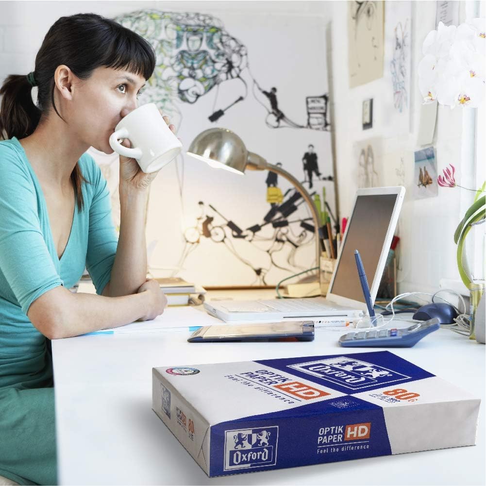 - OXFORD A4 Printer Paper | Premium Optik Paper |  1 Ream / 500 sheets -