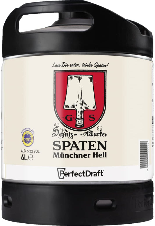 - Spaten German Lager 6L Keg | for PerfectDraft or Philips Machine -