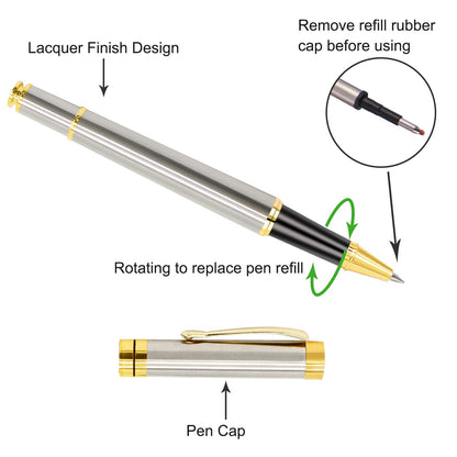 Aolun Engraved Pen Personalised,Personalised Pen with Your Name Or Message,Refillable Medium Refill,Personalised Gifts for Men or Women(Black Ink)