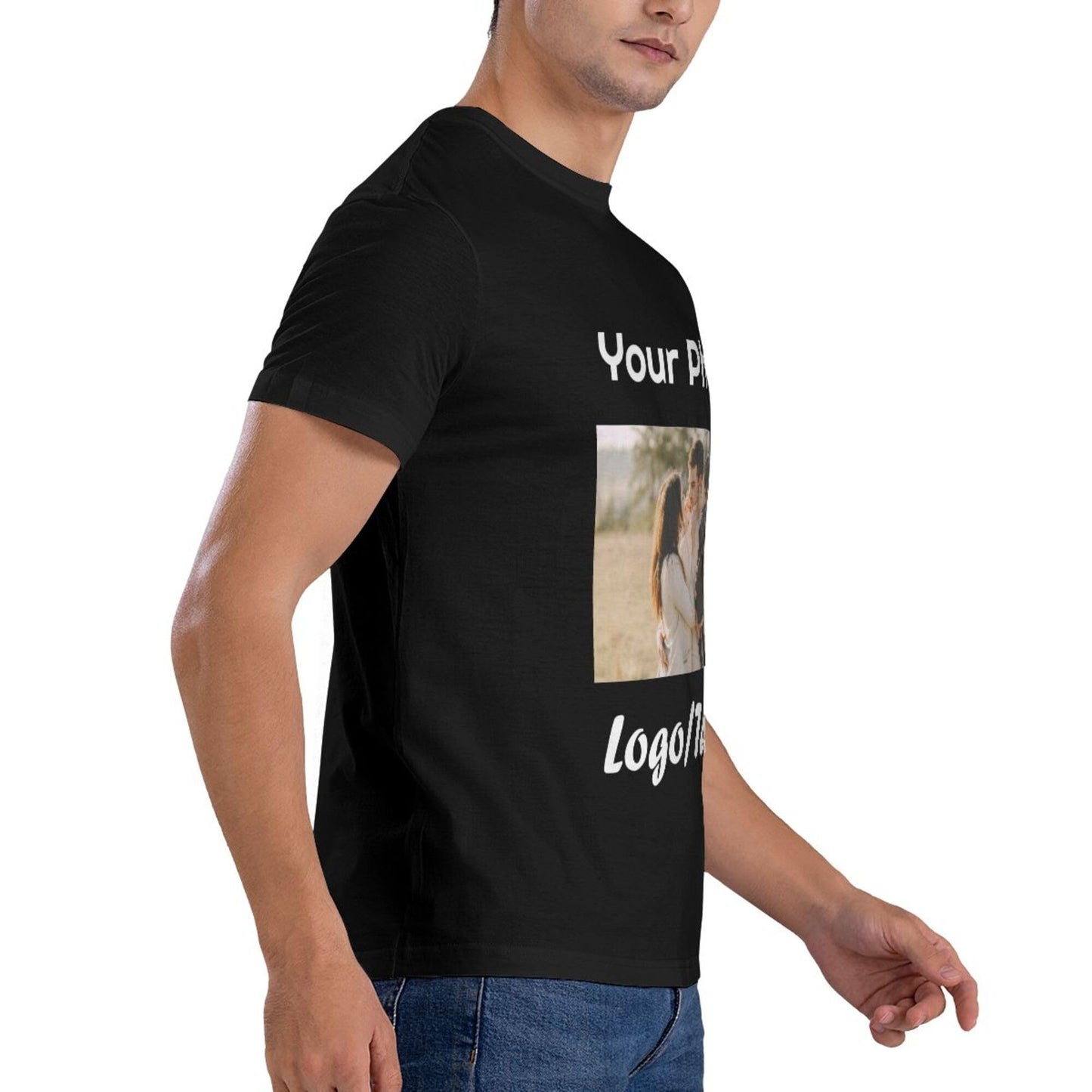 - Personalised T-Shirts for Men | Customised Short Sleeve Tee Shirts with Photo/Logo -