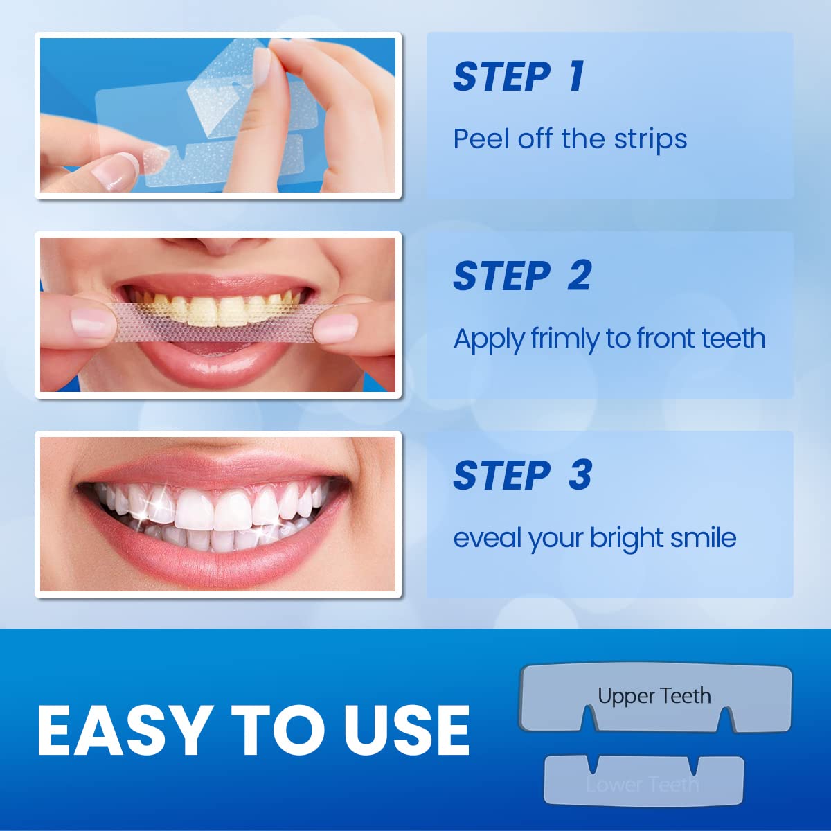 - Teeth Whitening Strips | Tooth Whitening Kit: 28 Pcs 14 Packs Teeth Whitening Strips -