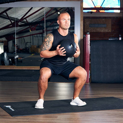 - PhysioRoom 4kg Medicine Ball Weight | Slam Ball Home Gym Fitness Workout Equipment -