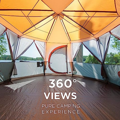 Coleman Unisex 8 Man Tent, Orange, 6 to 8 person