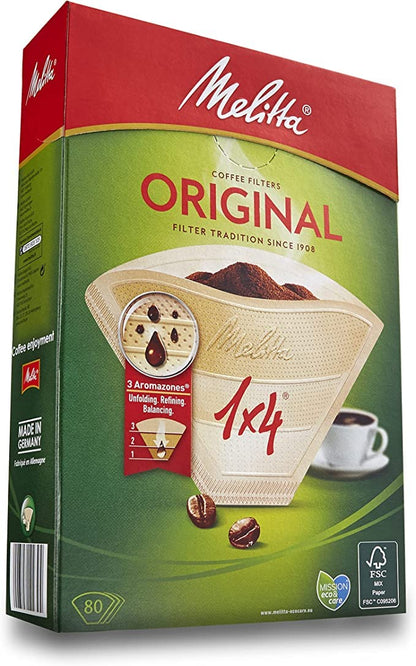 - Melitta Original Coffee Filters | 80 per Box -