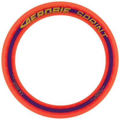 Aerobie Sprint Flying Ring, throw ring, 25.4 cm Diameter, Orange