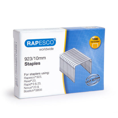 - Rapesco 1307 ECO HD-100 Heavy-Duty Stapler | 2000 Type 923/10mm Staples | 100 Sheet Capacity | Black -