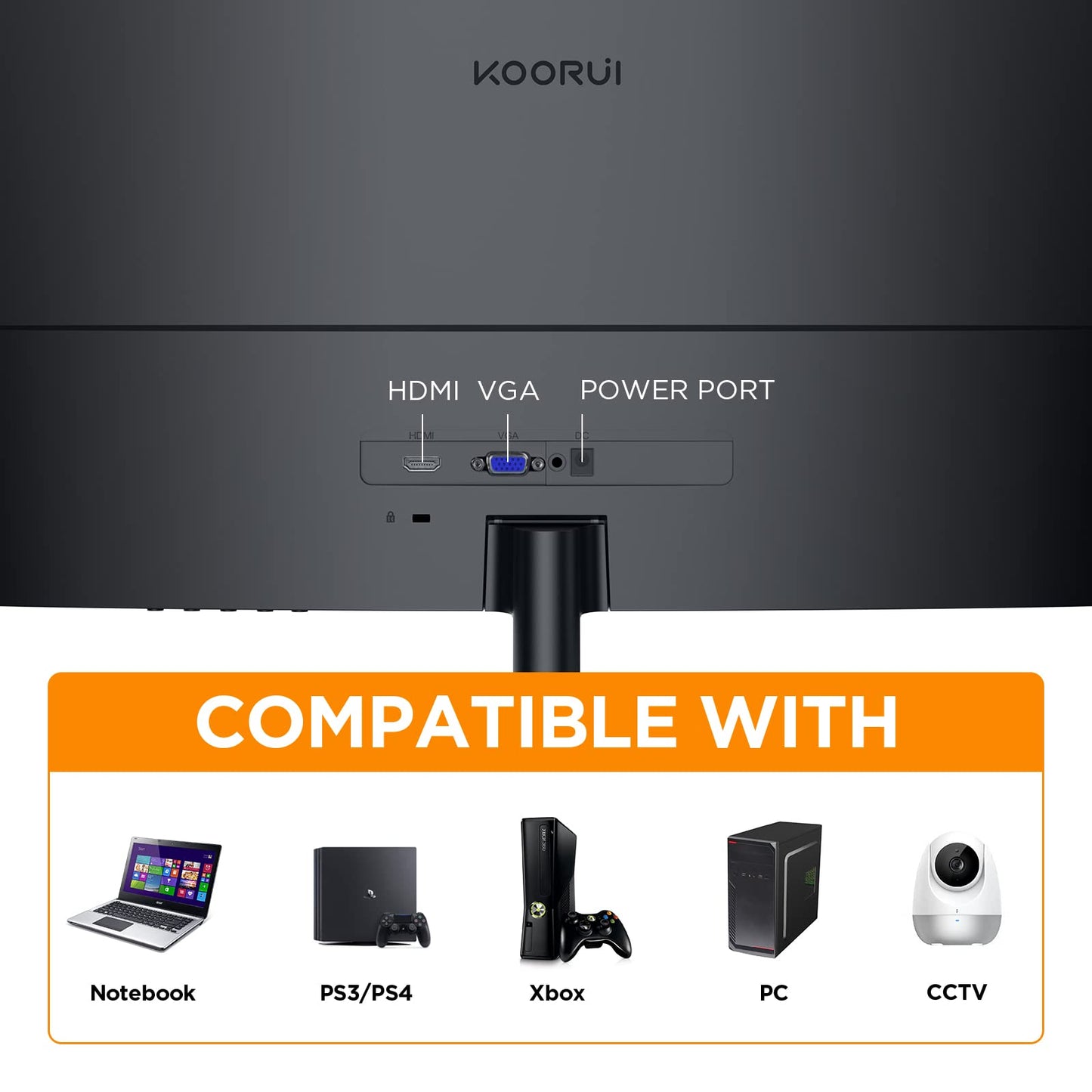 - KOORUI 27 Inch Curved Computer Monitor | Full HD 1080P 75Hz Gaming Monitor | LED Monitor HDMI VGA -