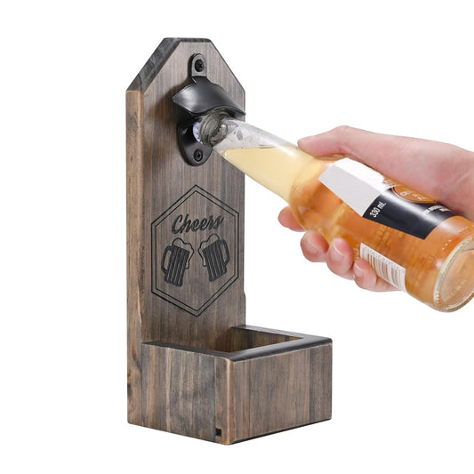- Unique Christmas Birthday Gifts for Men, Beer Bottle Opener Wall Mounted, Beer Gifts for Men -