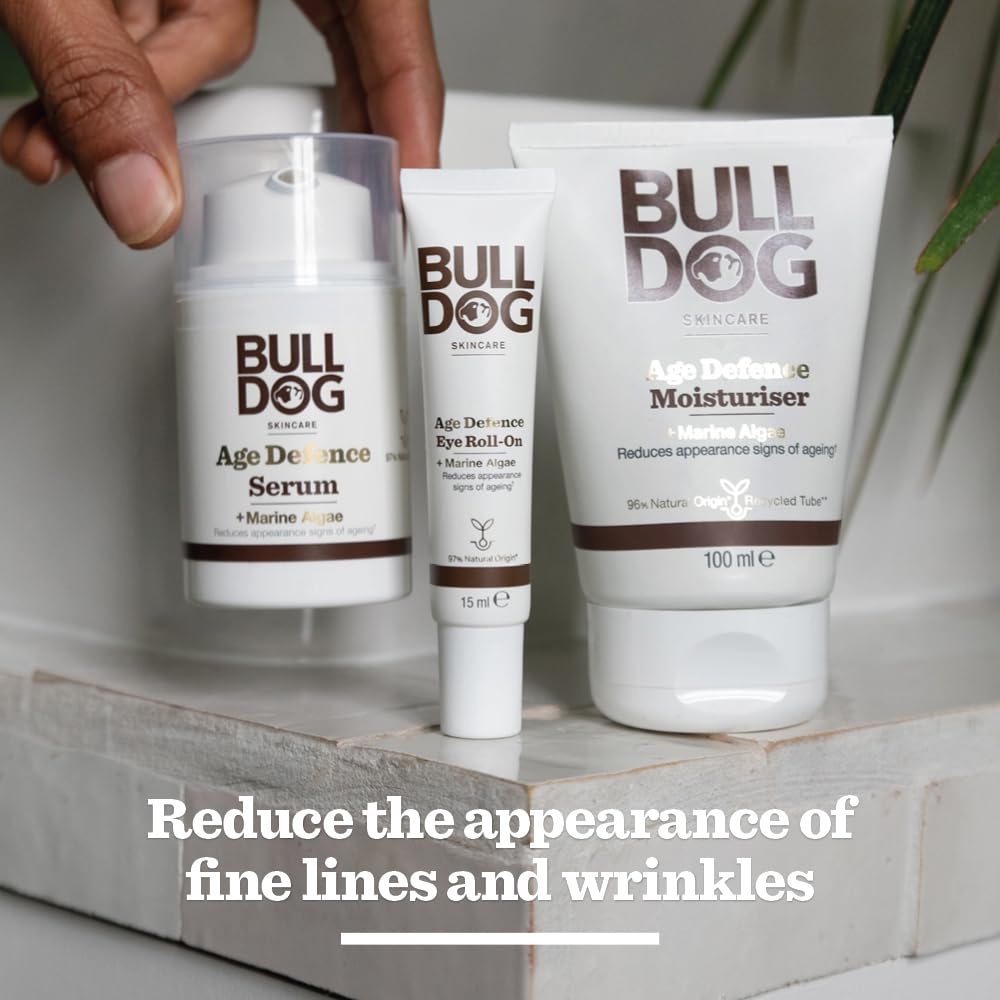 BULLDOG SKINCARE - Age Defence Eye Roll-On For Men Reduces lines and Wrinkles 50 ml