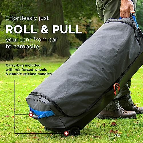 Coleman Tent Octagon, 6 to 8 Man Festival Dome Tent, Waterproof Family Camping Tent with Sewn-in Groundsheet